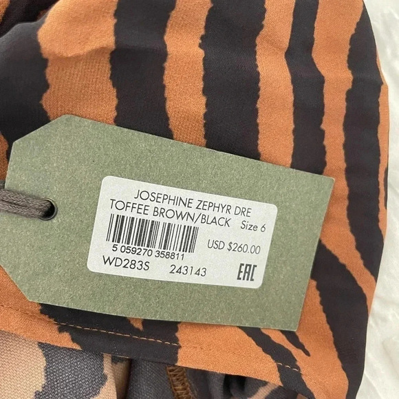 All Saints Josephine zephyr tiger print mini dress - Picture 11 of 12